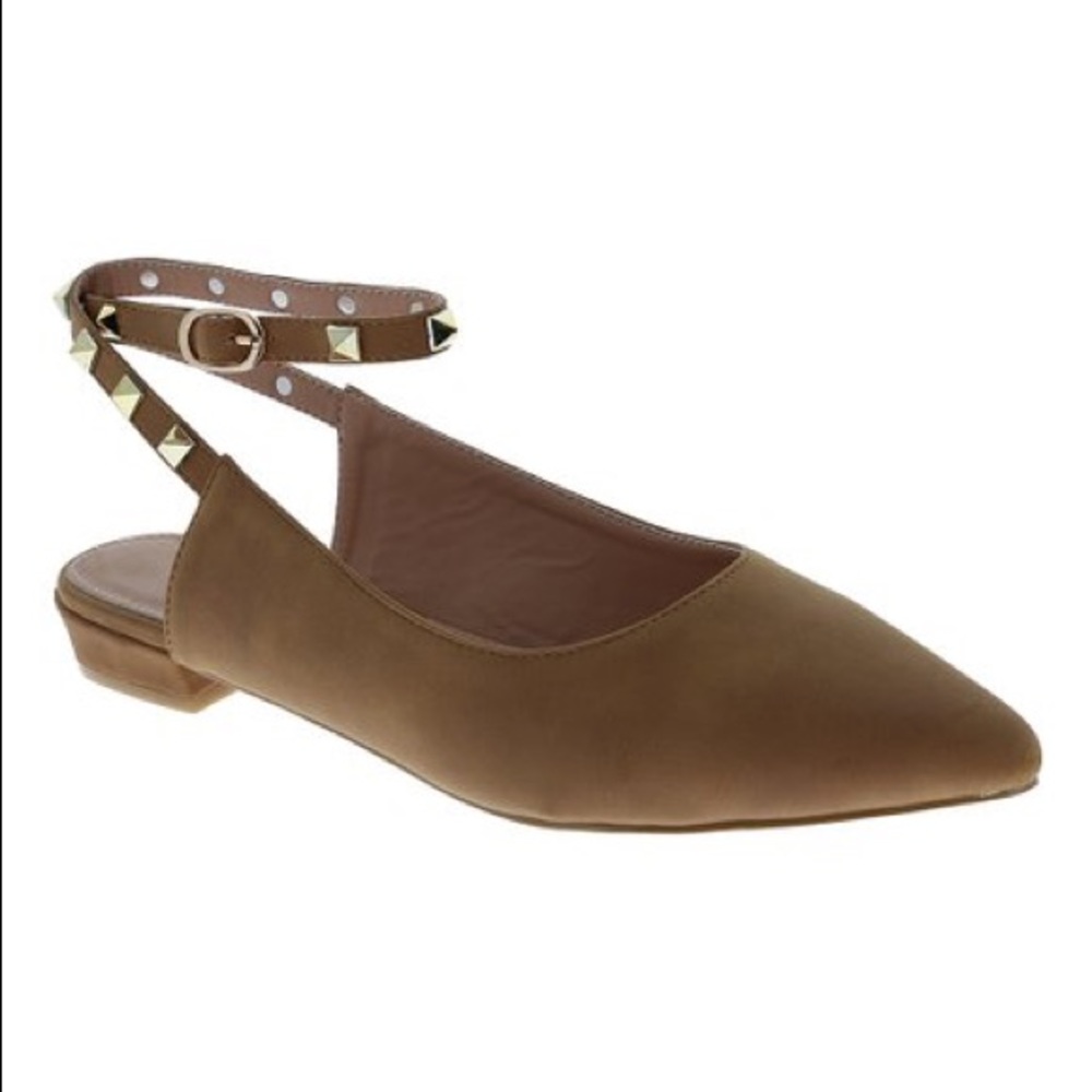 $15 🔺Valentino Vibes tie up ankle studded flats - Picture 5 of 8